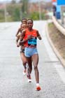 Priscah Jeptoo leads the BUPA Great North Run.